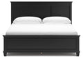 Lanolee King Panel Bed with Mirrored Dresser and Chest