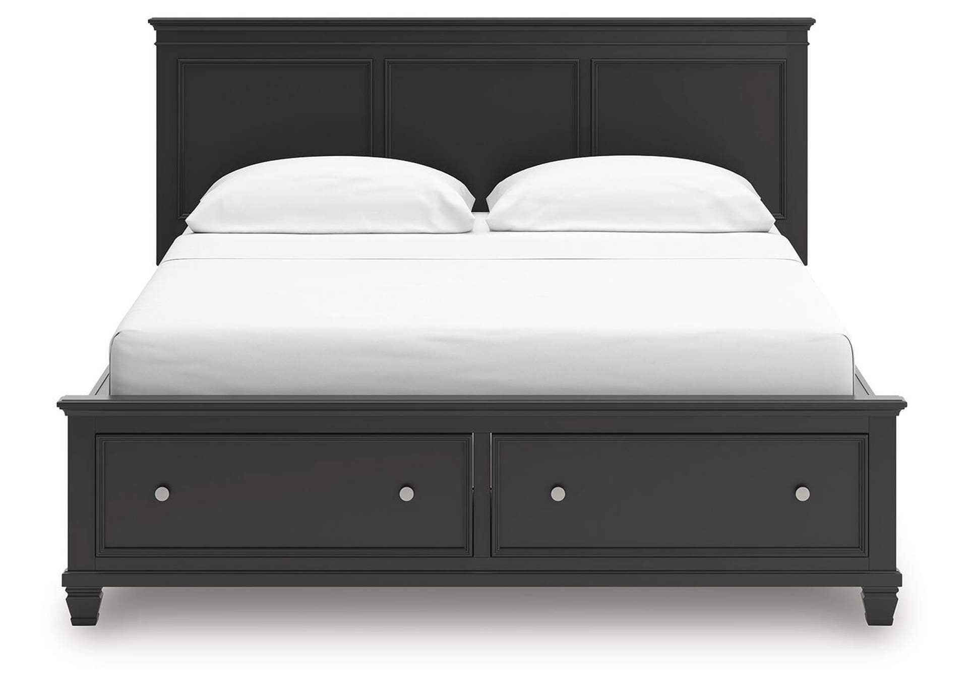 Lanolee California King Panel Storage Bed, Dresser and Chest