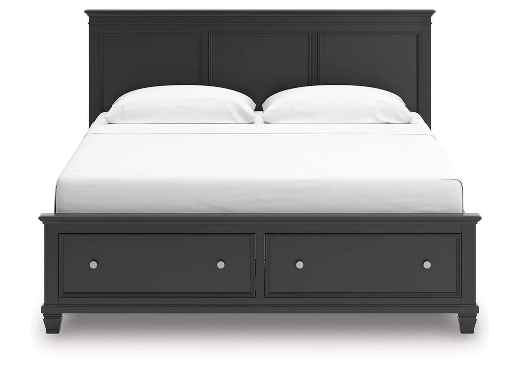 Lanolee King Panel Storage Bed