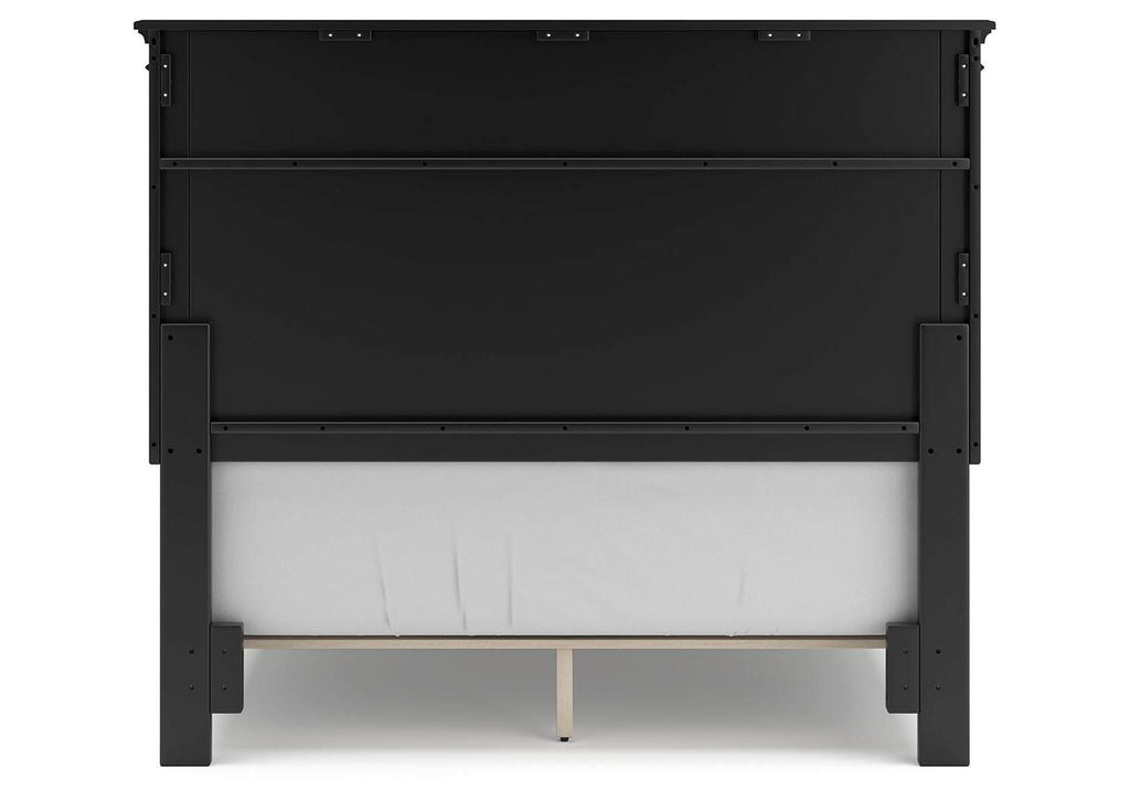 Lanolee Full Panel Bed with Mirrored Dresser and 2 Nightstands