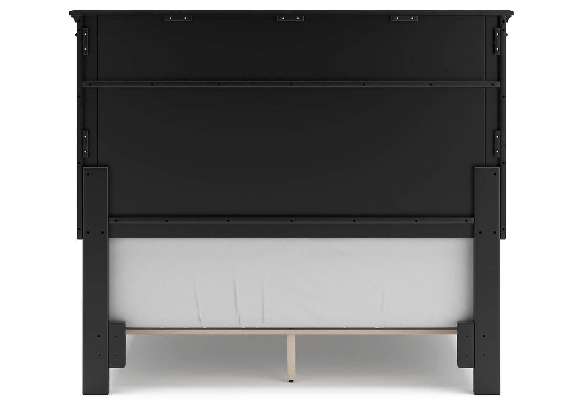 Lanolee Full Panel Bed with Mirrored Dresser, Chest and Nightstand