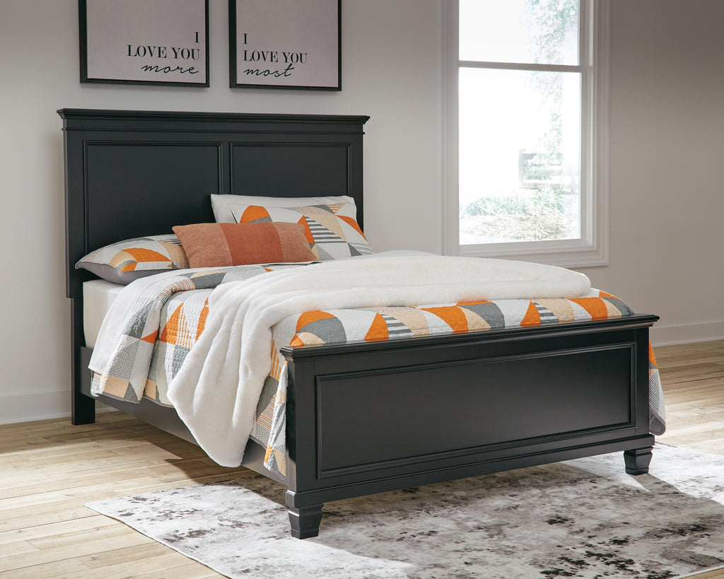 Lanolee Full Panel Bed in Black, alternate view 2