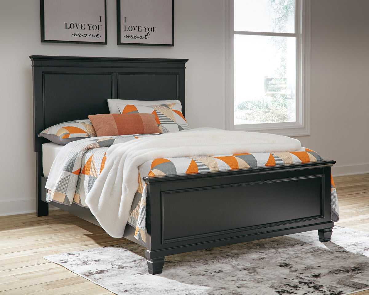 Lanolee Full Panel Bed in Black, alternate view 2