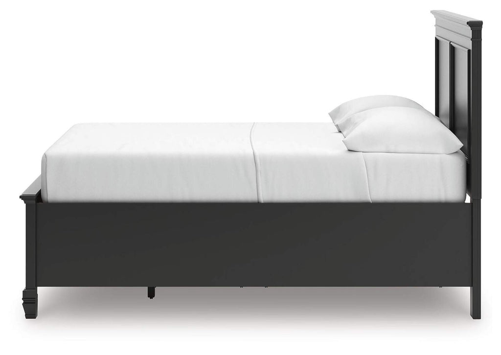 Lanolee Full Panel Storage Bed, Dresser and Chest side view
