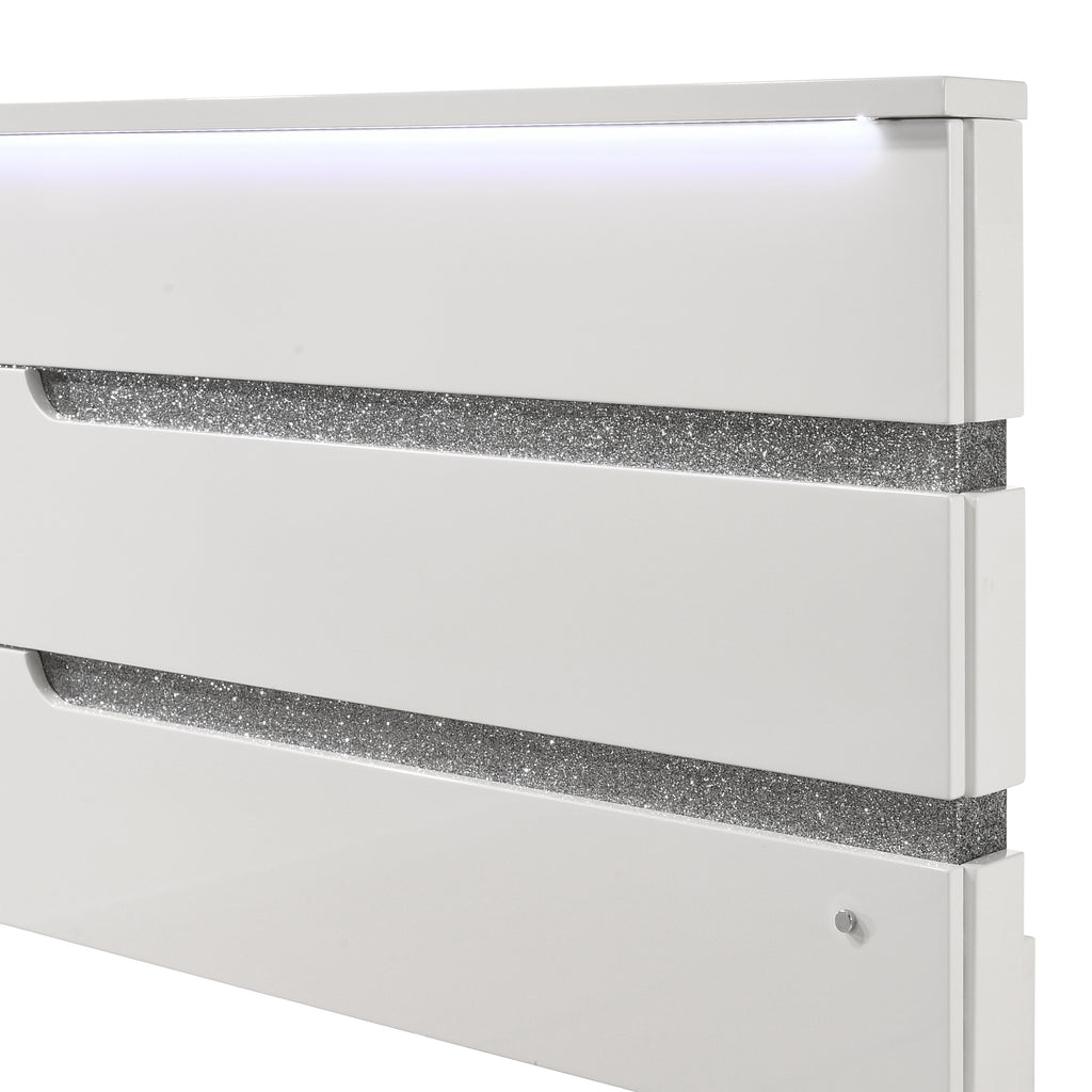 Paradox Platform Bed King Bed - White