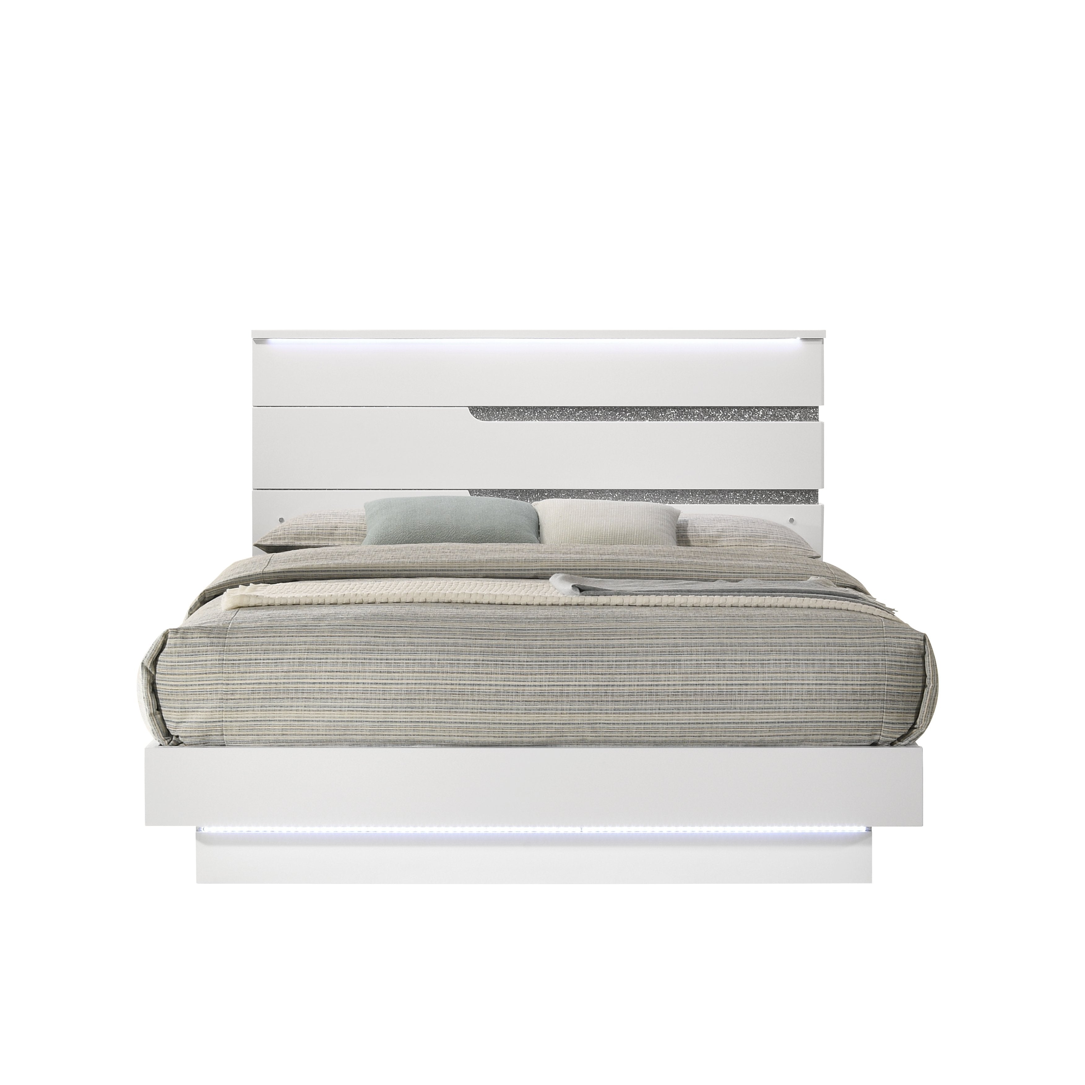 Paradox Platform Bed King Bed - White