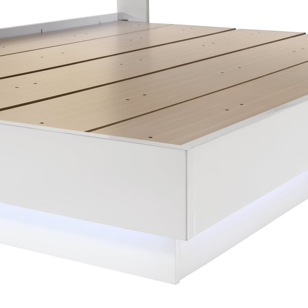 Paradox Platform Bed Queen Bed - White