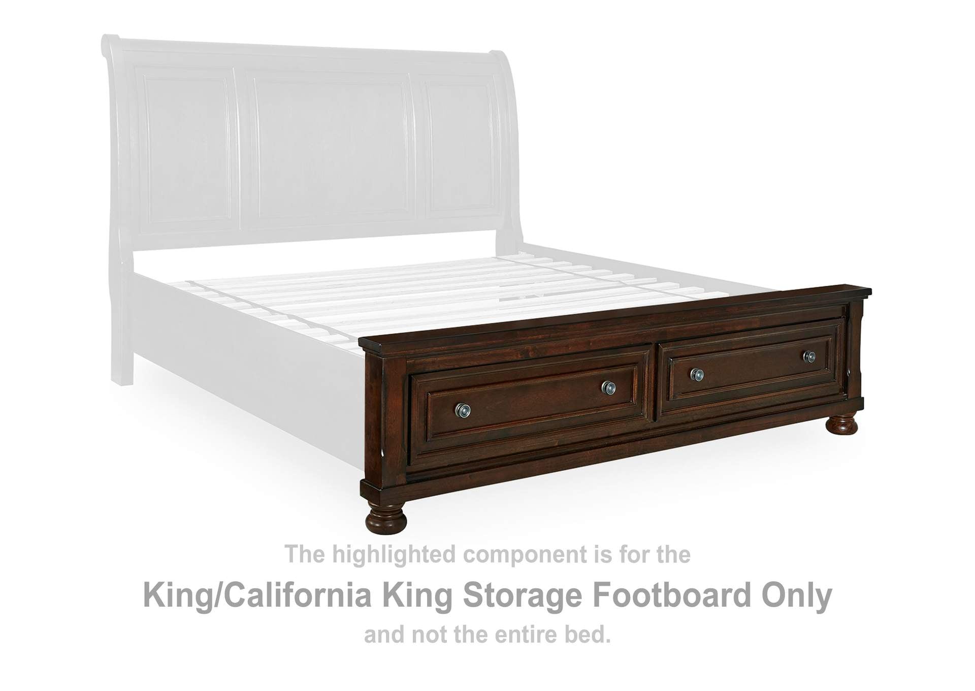 Porter King Sleigh Storage Bed