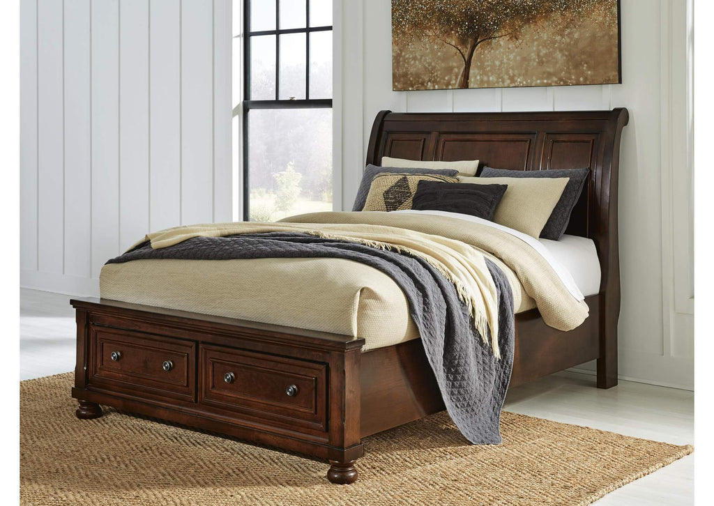 Porter Queen Sleigh Storage Bed