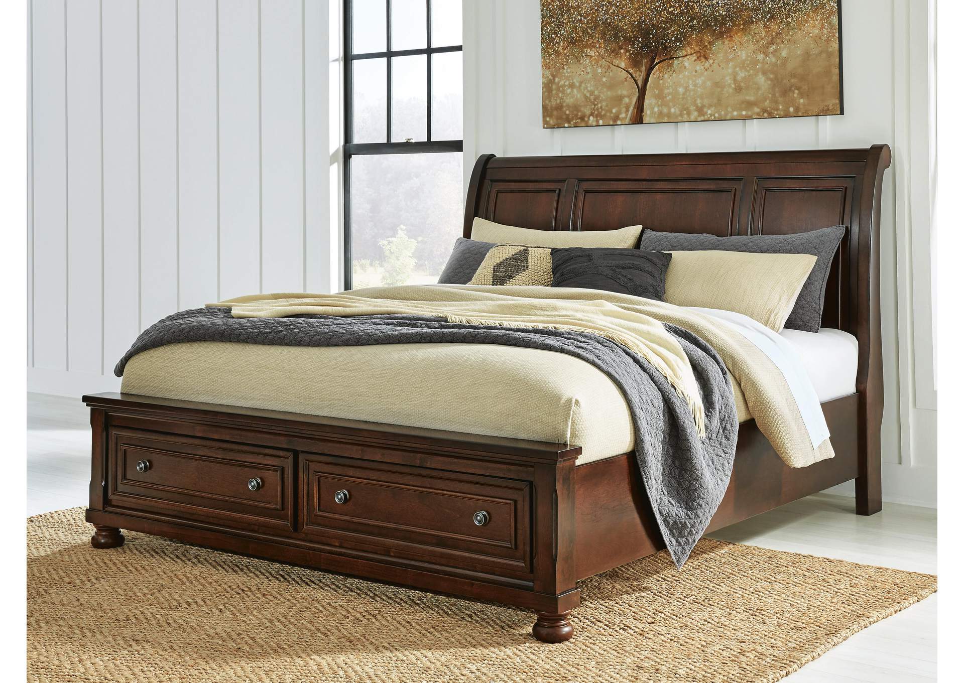Porter King Sleigh Storage Bed