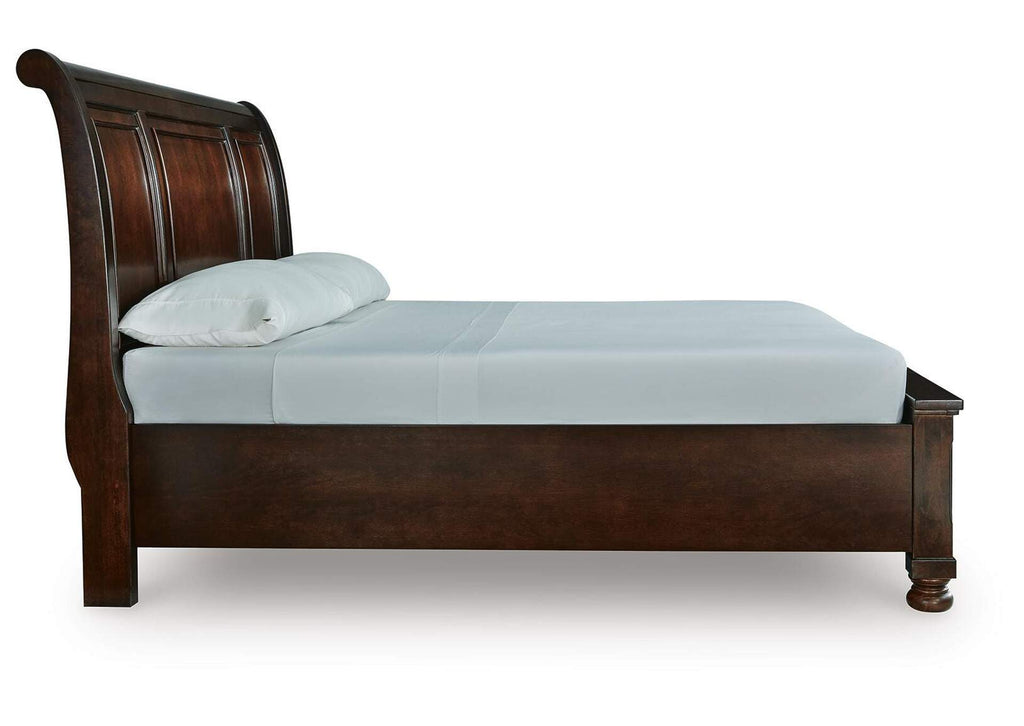 Porter King Sleigh Storage Bed side view