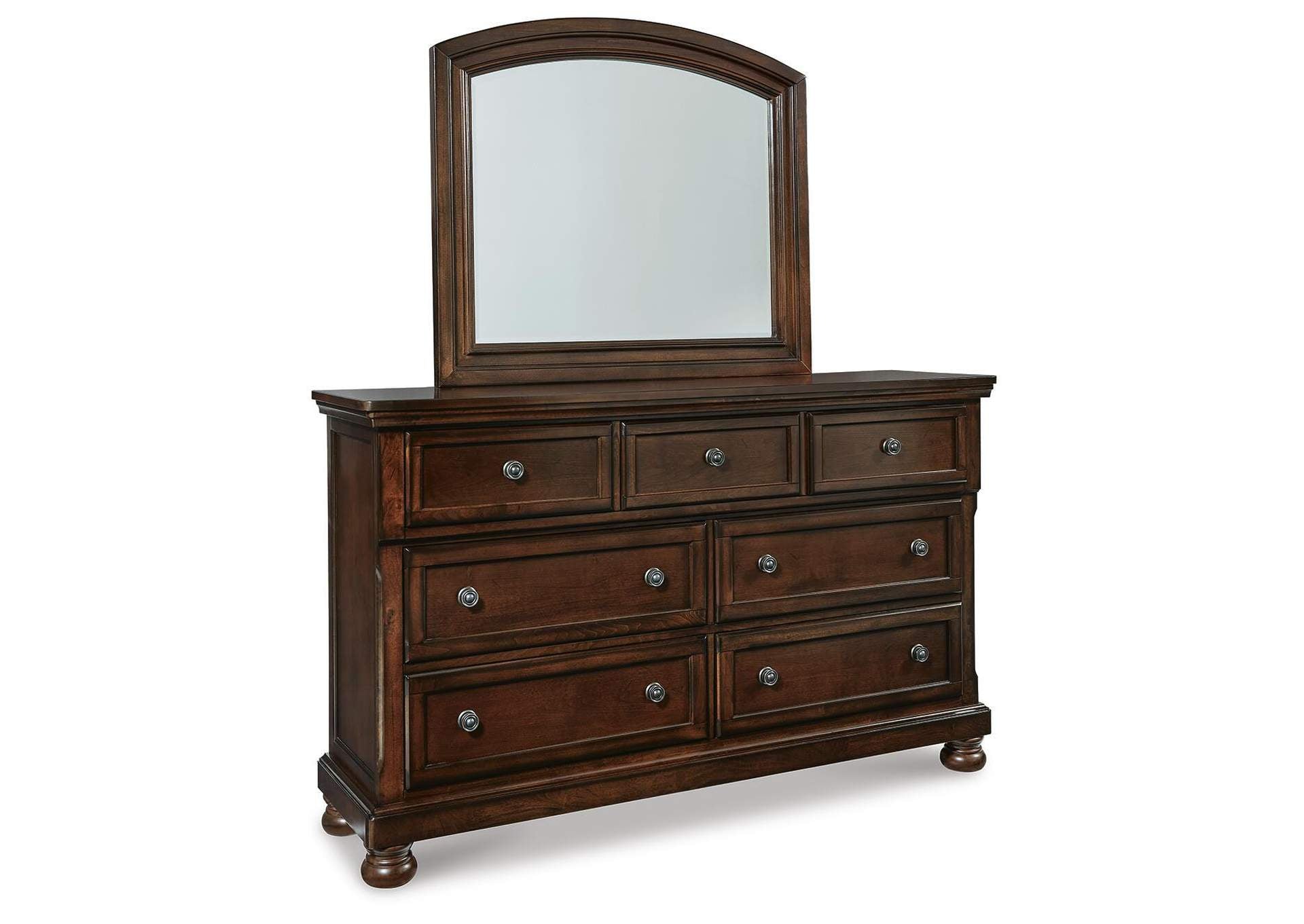 Porter Dresser and Mirror angled view
