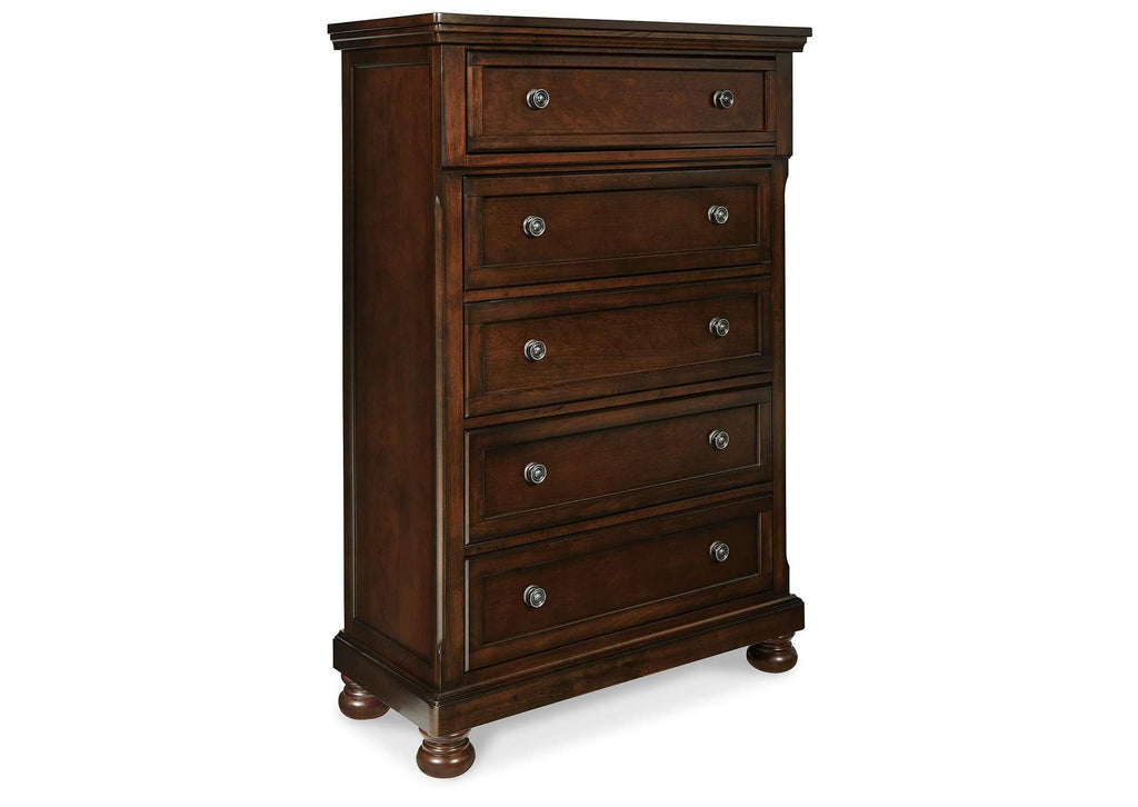 Porter Chest of Drawers angled view