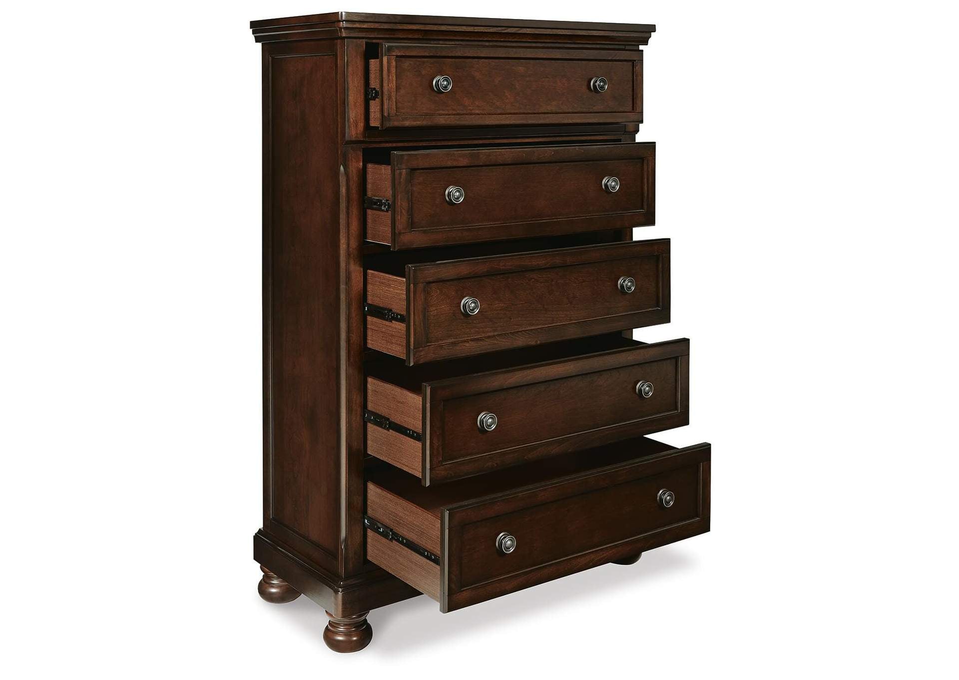 Porter Chest of Drawers angled view
