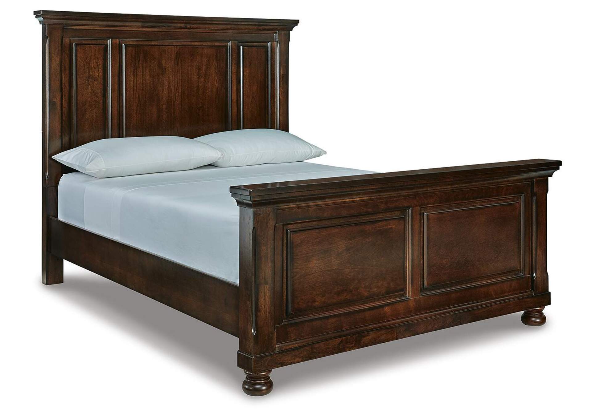 Porter Queen Panel Bed angled view