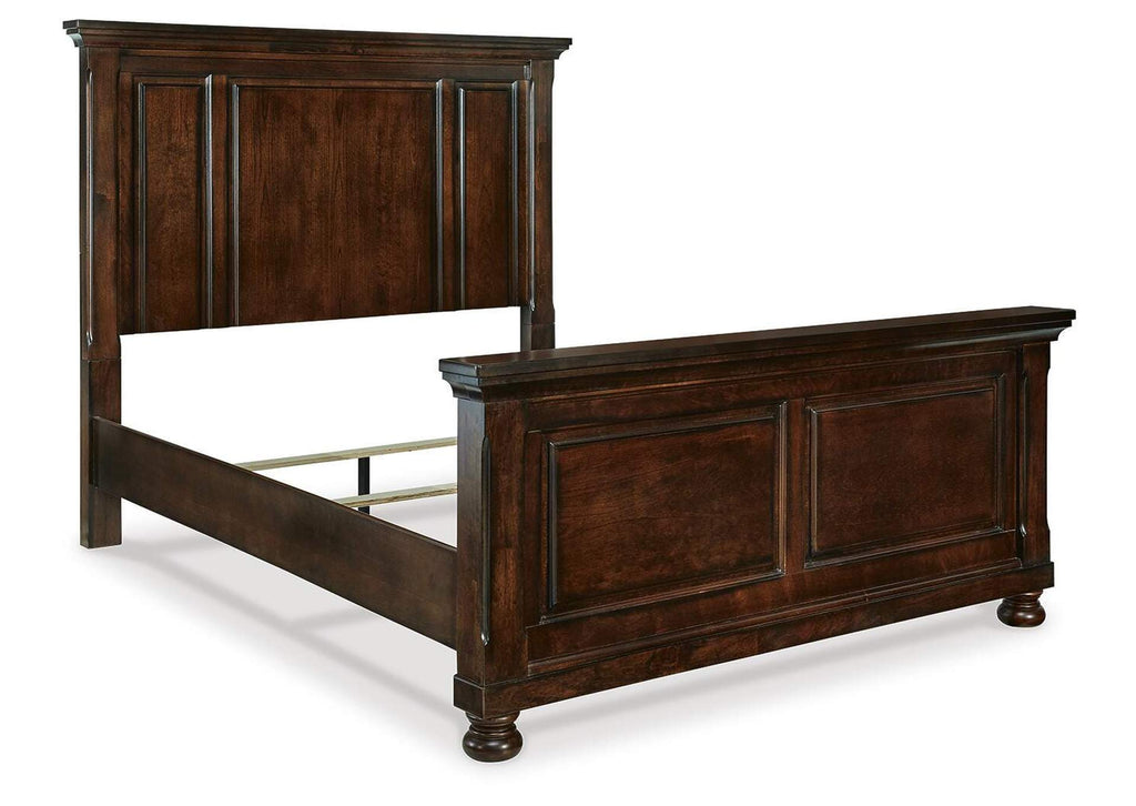 Porter Queen Panel Bed angled view