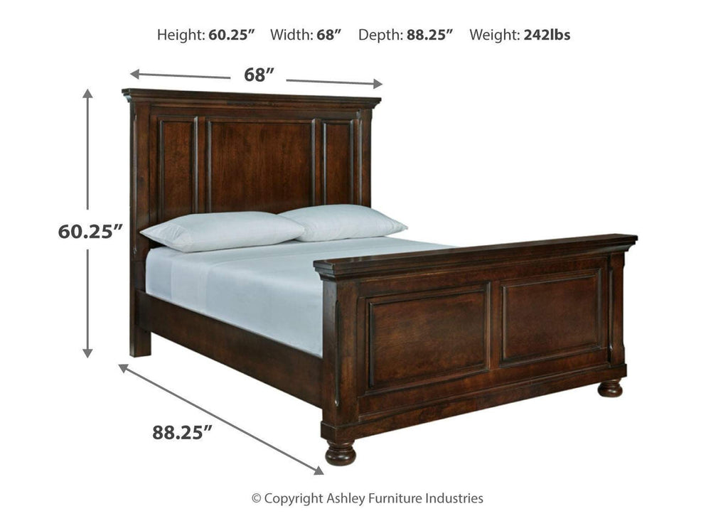 Porter Queen Panel Bed dimensions