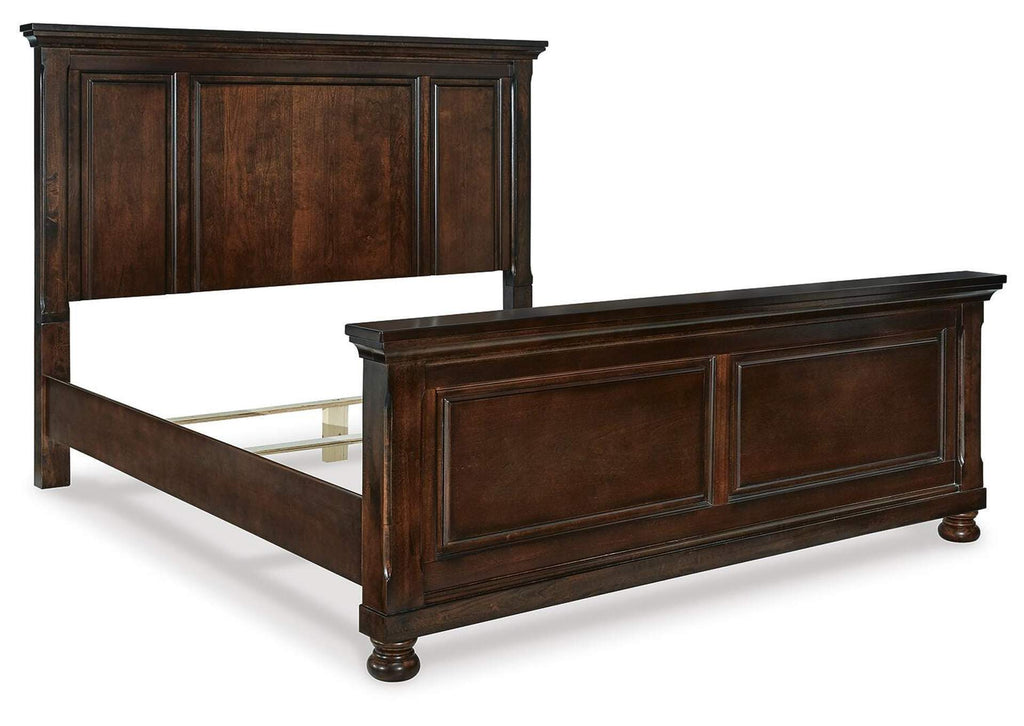 Porter King Panel Bed angled view