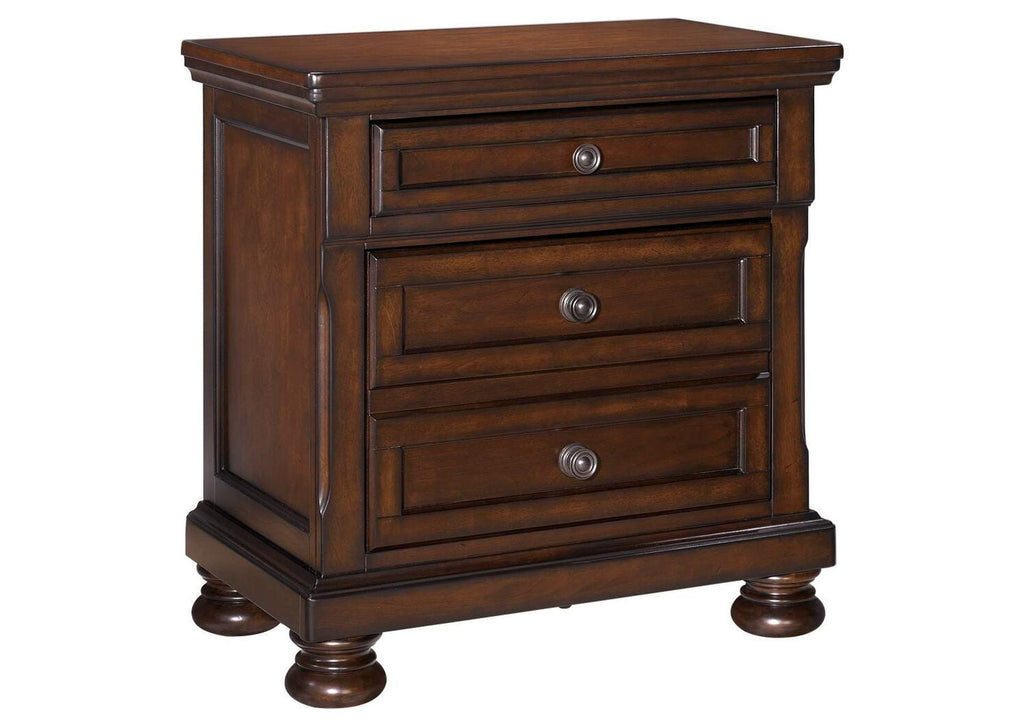 Porter California King Panel Bed with Mirrored Dresser, Chest and 2 Nightstands