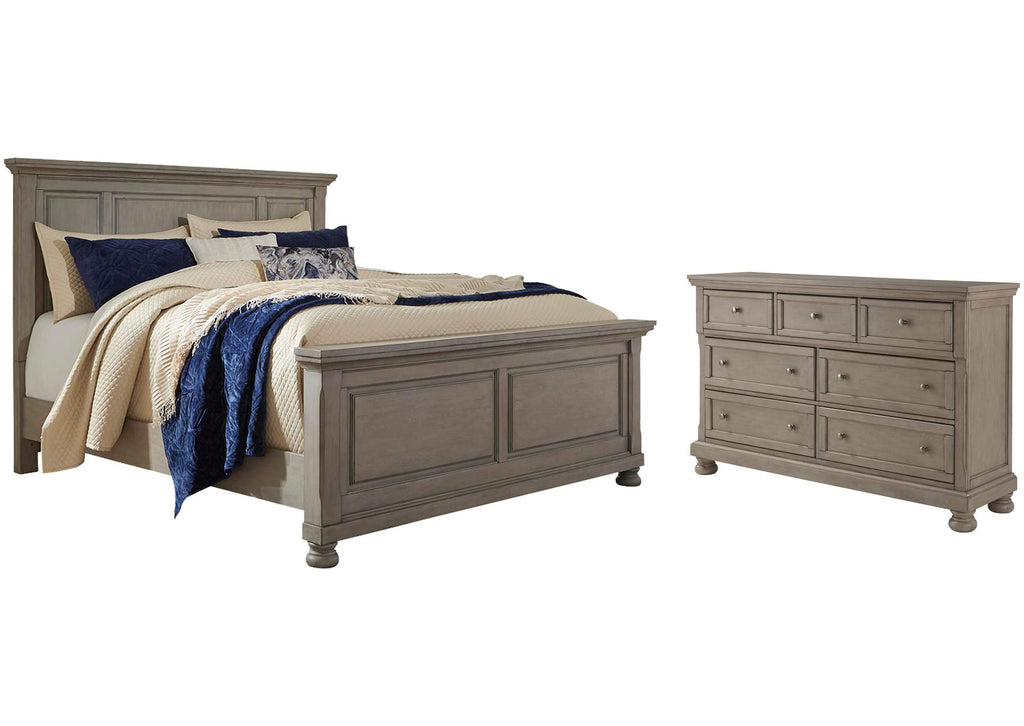 Lettner California King Panel Bed and Dresser