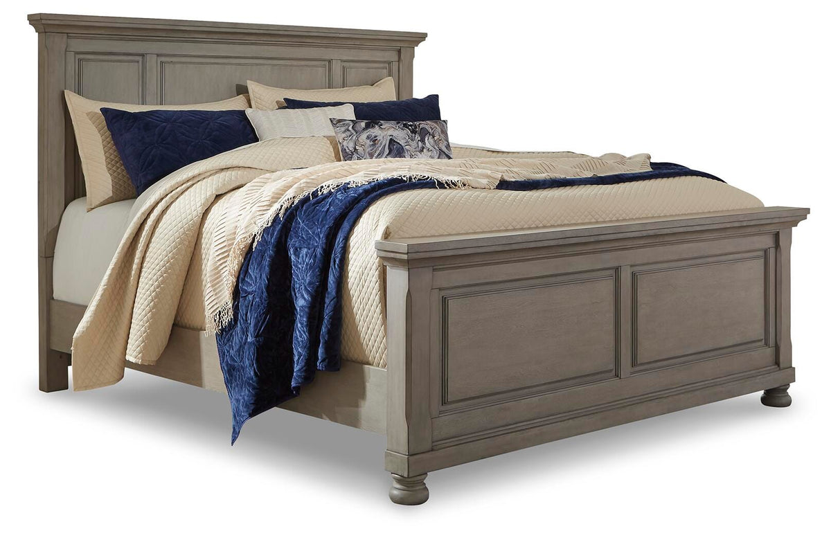 Lettner Queen Panel Bed in Light Gray, alternate view 2