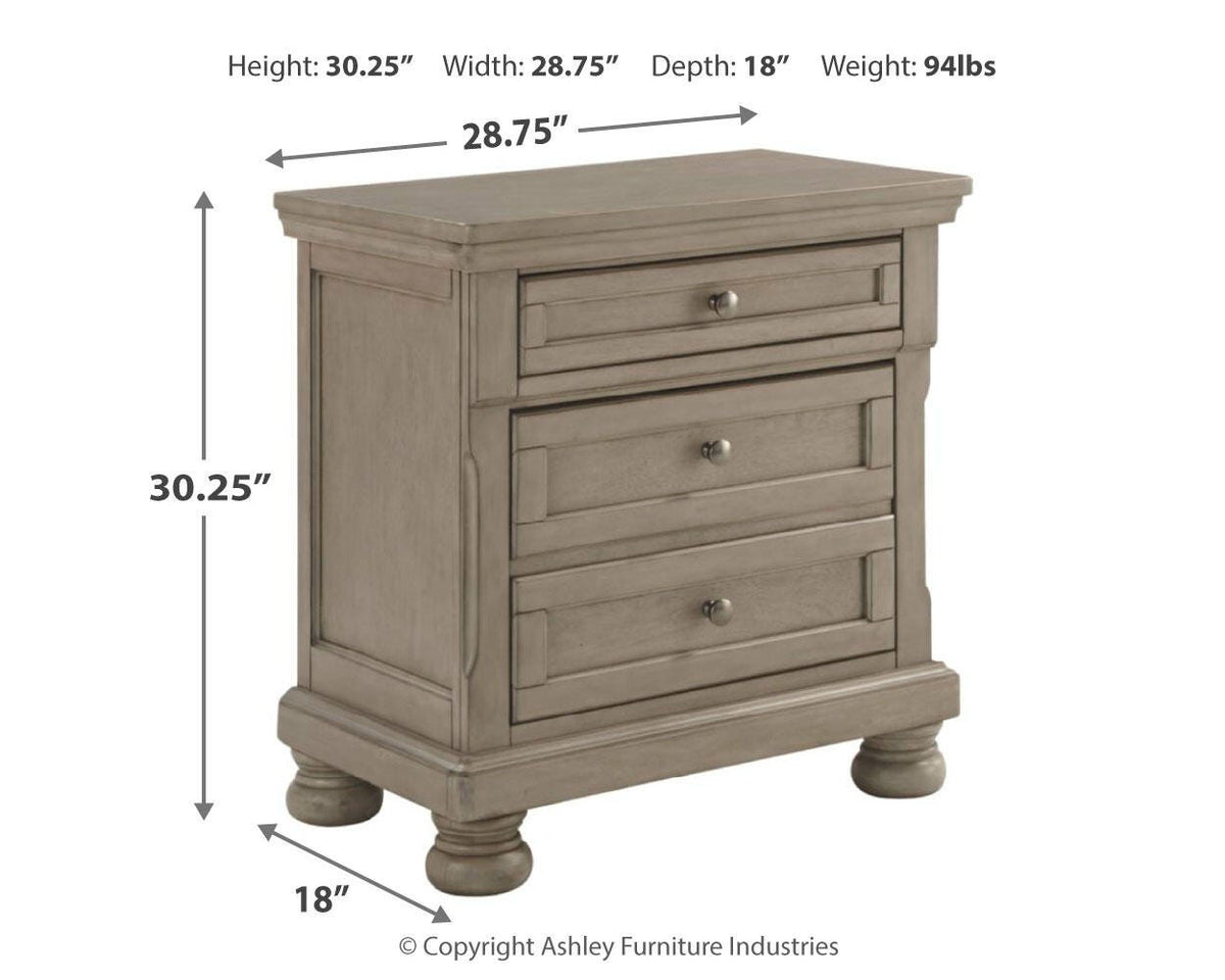 Lettner Nightstand in Light Gray, alternate view 5