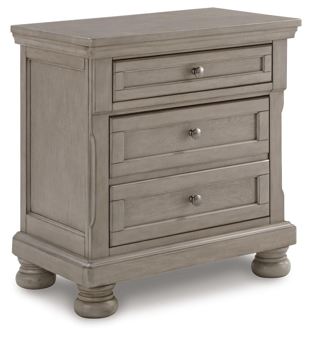 Lettner Nightstand in Light Gray, alternate view 2
