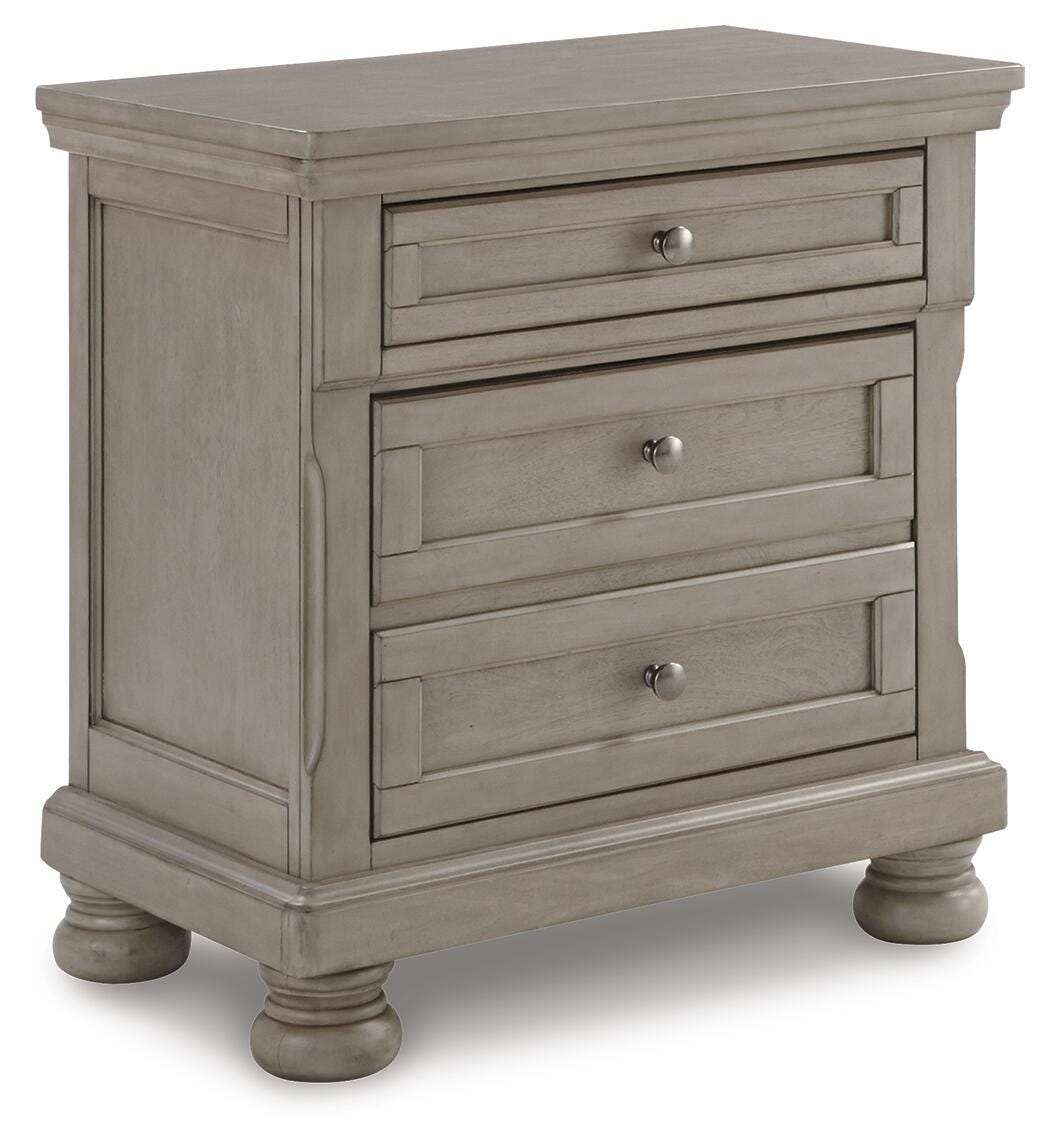 Lettner Nightstand in Light Gray, alternate view 2