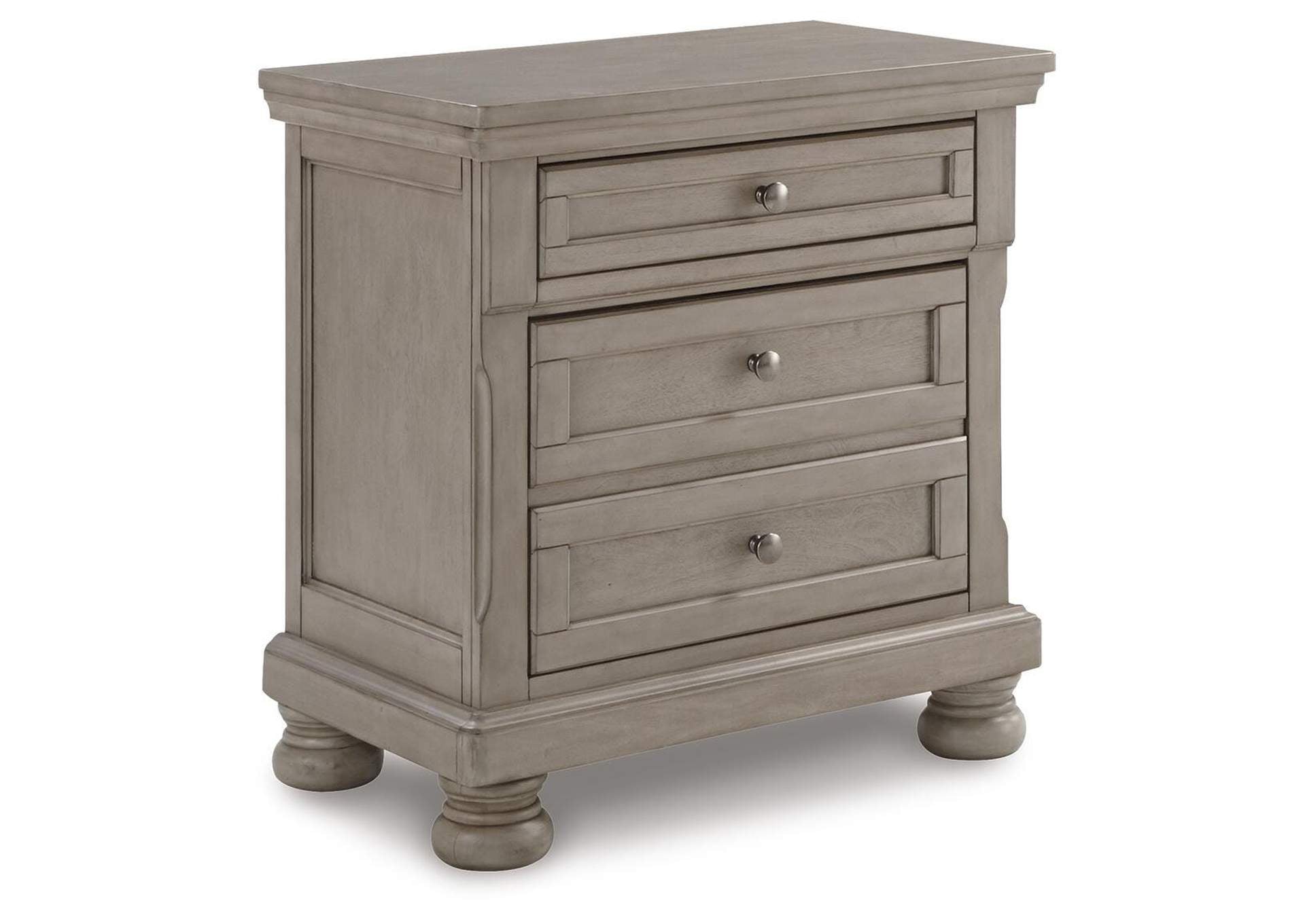 Lettner California King Panel Bed with Mirrored Dresser, Chest and Nightstand