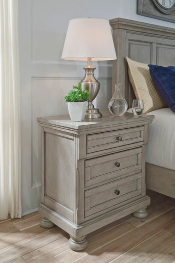 Lettner Nightstand in Light Gray
