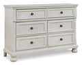 Robbinsdale Dresser in Antique White, closed view
