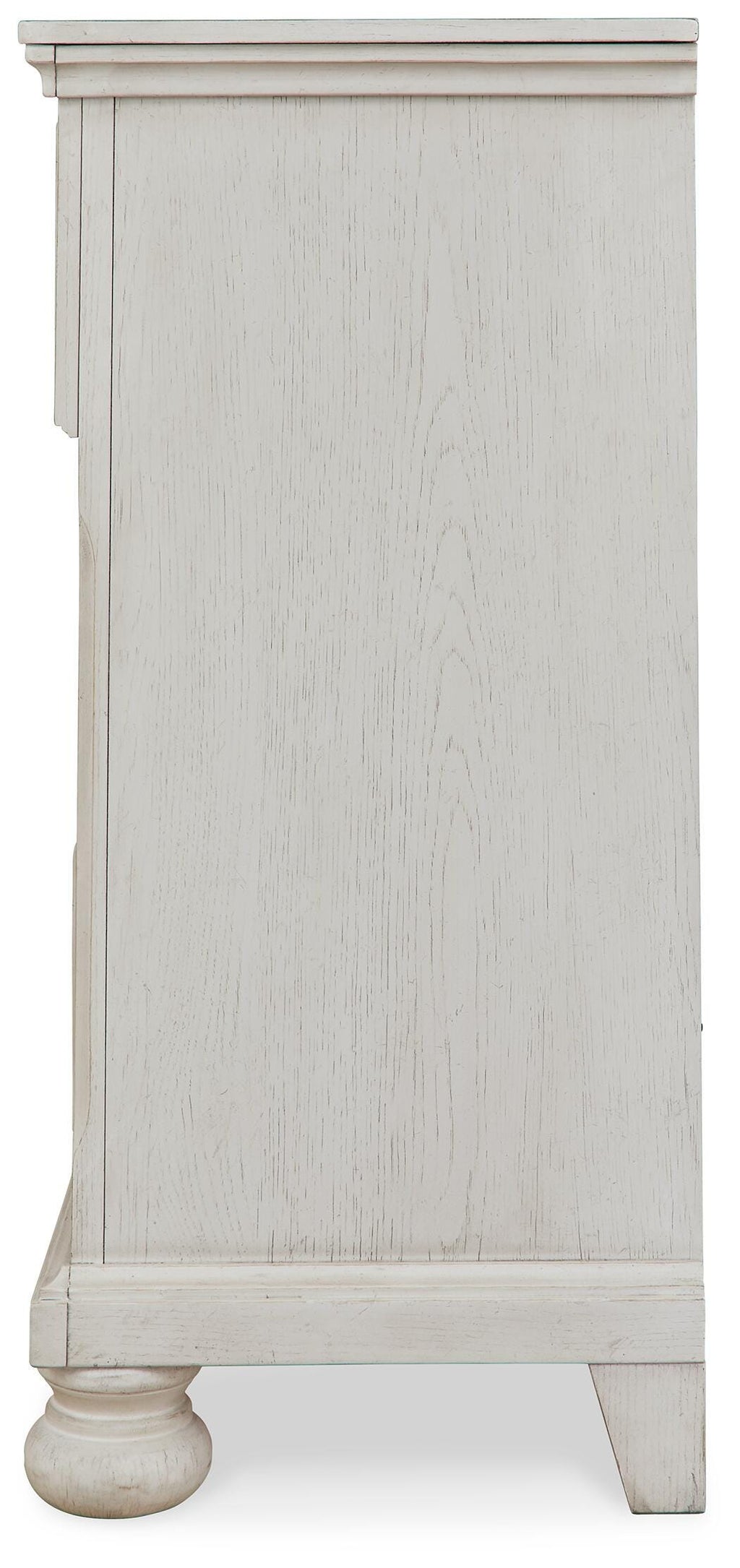 Robbinsdale Dresser in Antique White, side view
