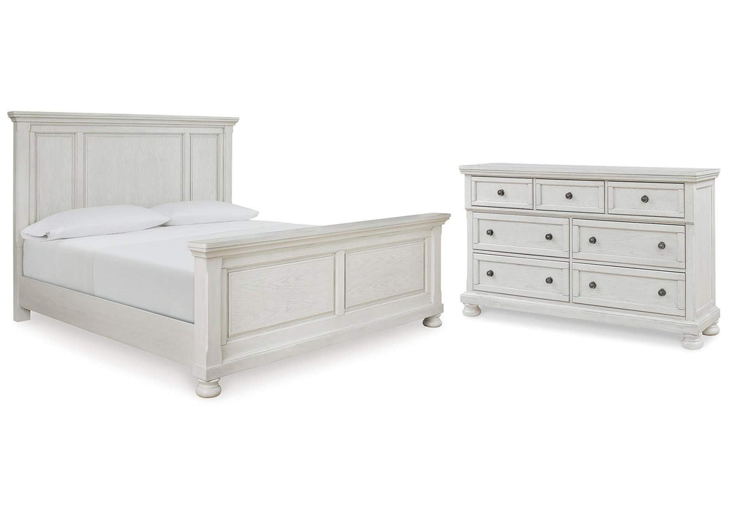 Robbinsdale Queen Panel Bed with Dresser
