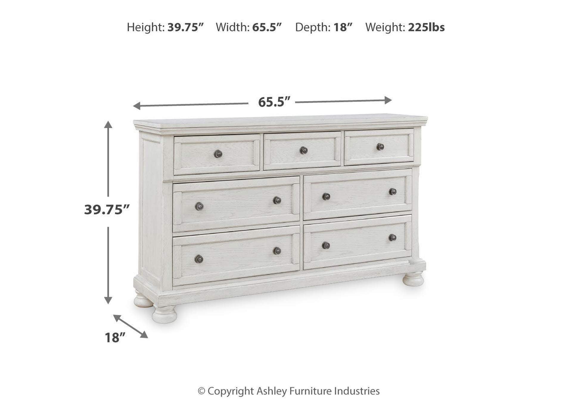 Robbinsdale California King Sleigh Bed with Storage with Mirrored Dresser dimensions