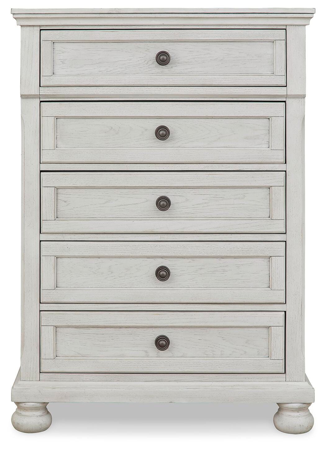 Robbinsdale Chest of Drawers in Antique White, front view
