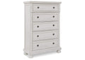 Robbinsdale Queen Panel Bed with Mirrored Dresser, Chest and Nightstand