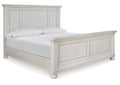 Robbinsdale California King Panel Bed with Mirrored Dresser and Chest