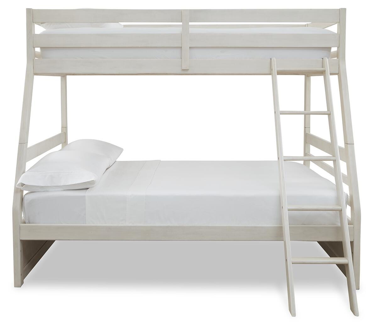 Robbinsdale Twin over Full Bunk Bed in Antique White, front view