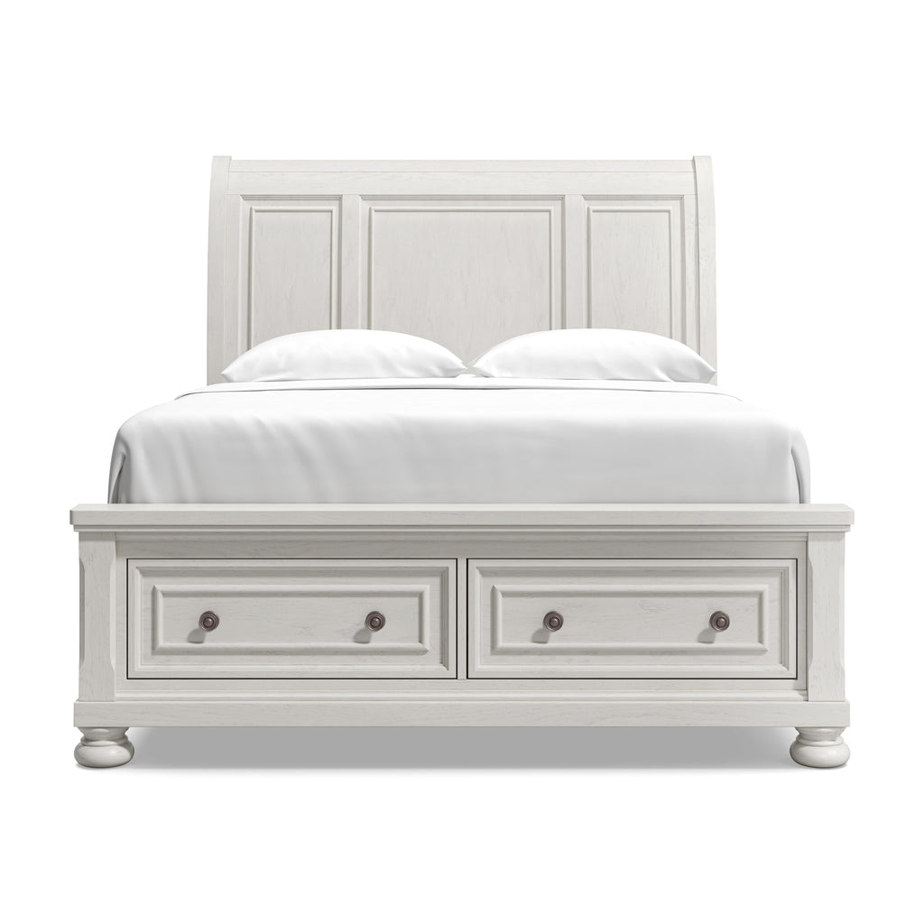 Robbinsdale Queen Sleigh Bed with 2 Storage Drawers — main view