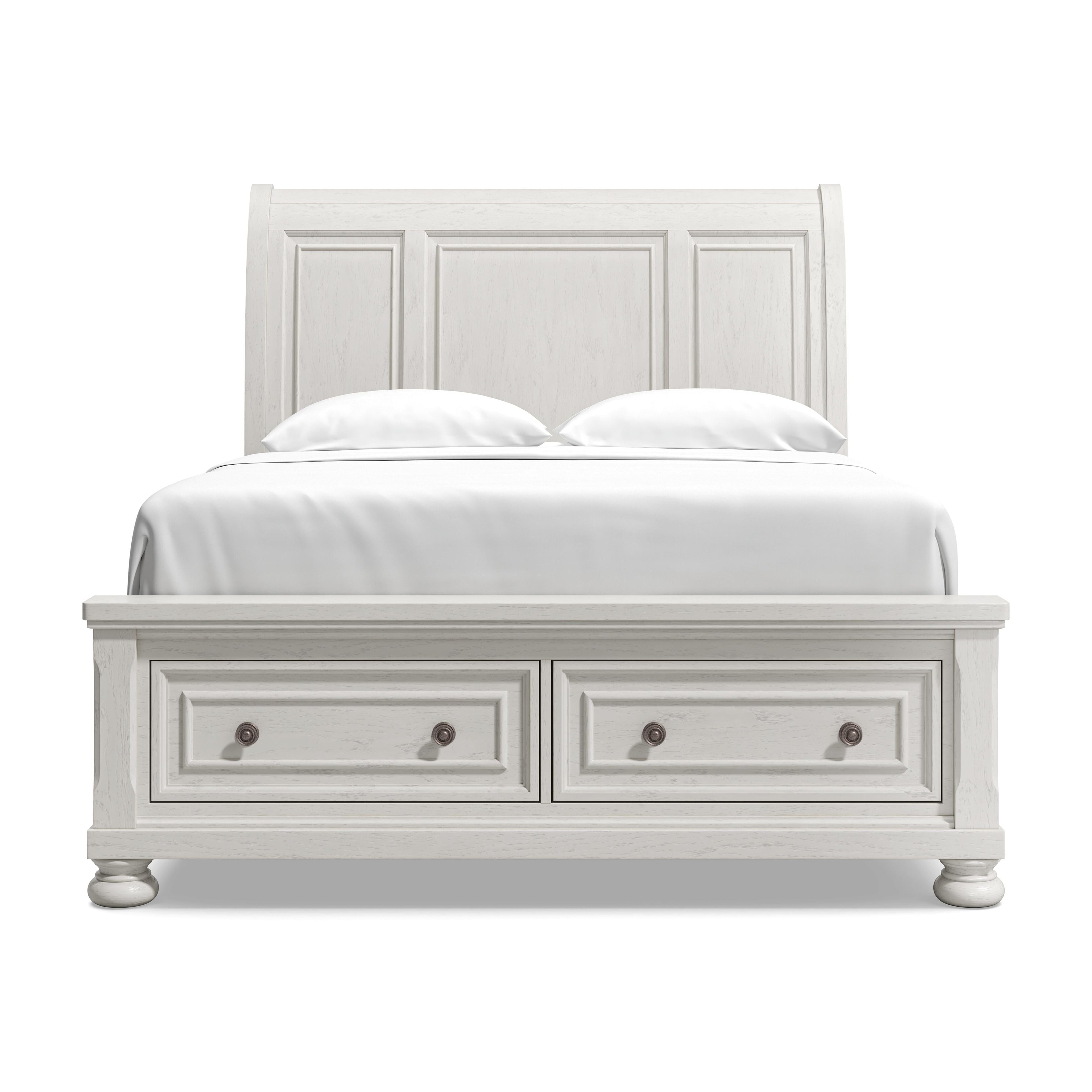 Robbinsdale Queen Sleigh Bed with 2 Storage Drawers — main view
