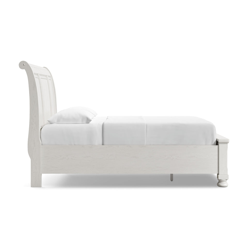 Robbinsdale Queen Sleigh Bed with 2 Storage Drawers — detail 4