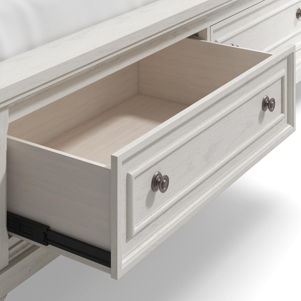 Robbinsdale California King Sleigh Bed with 2 Storage Drawers — detail 3