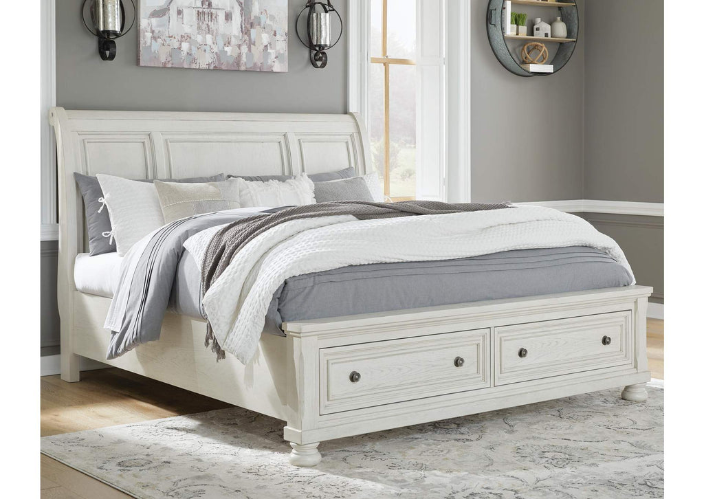 Robbinsdale California King Sleigh Bed with Storage with Dresser room view