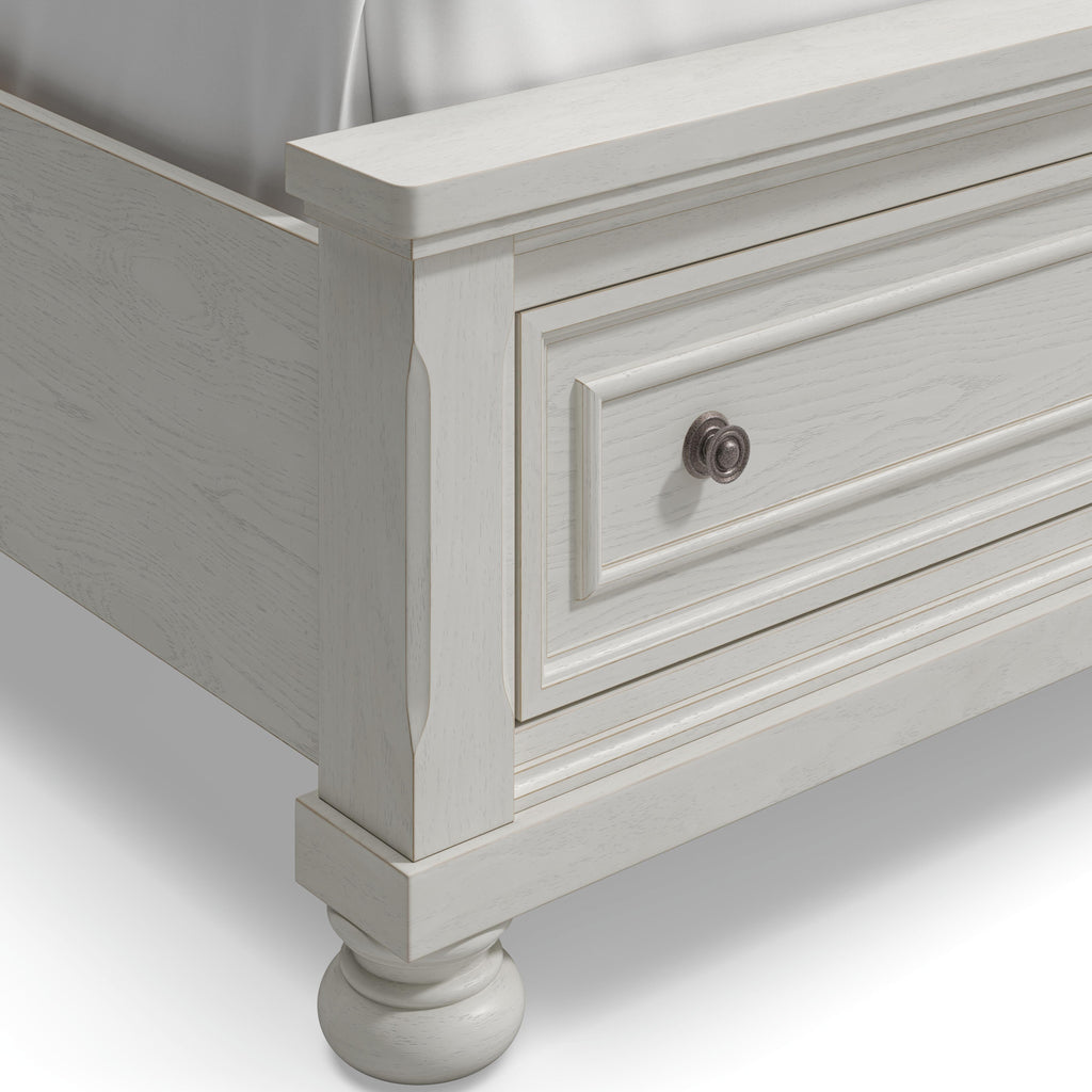 Robbinsdale King Sleigh Bed with 2 Storage Drawers — detail 7