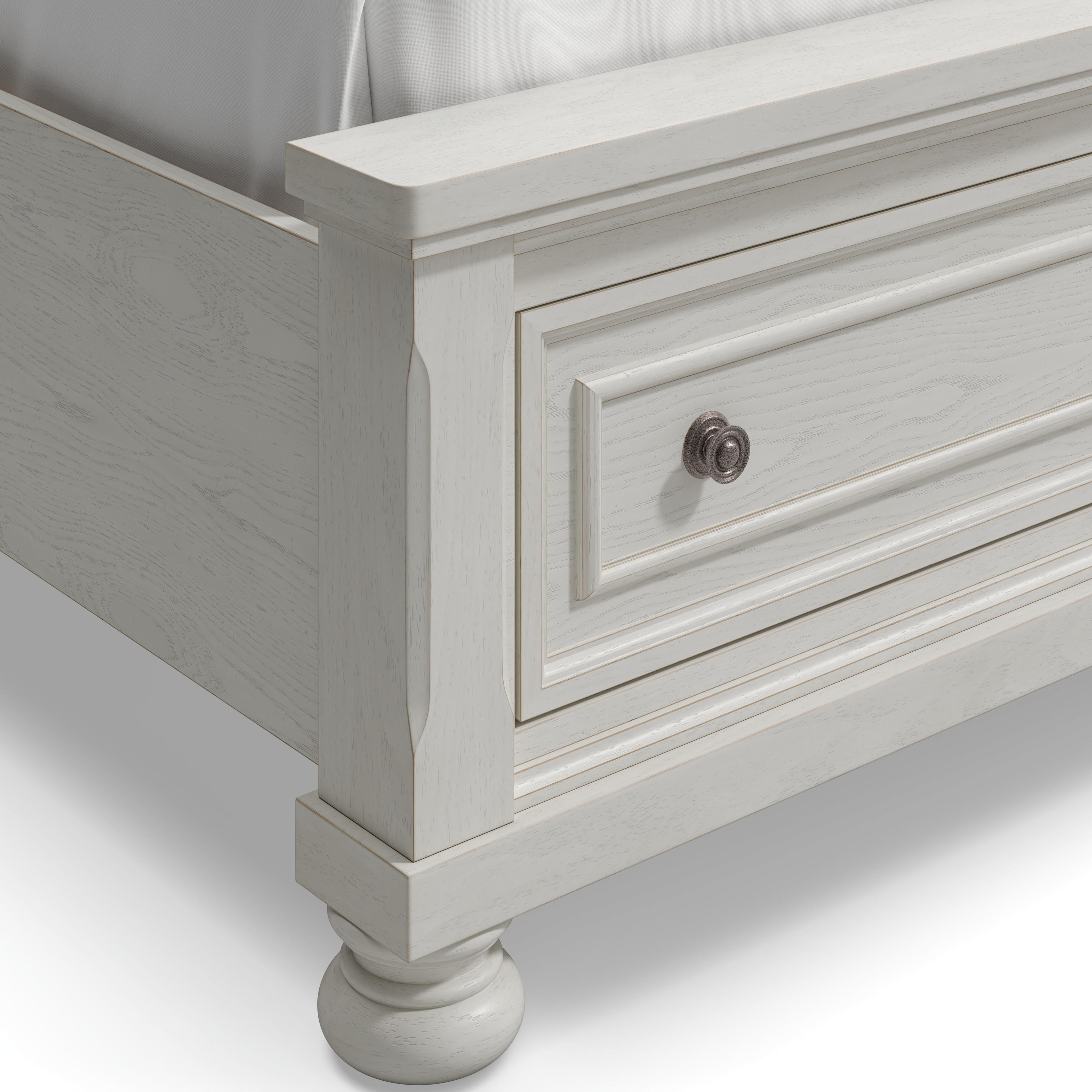 Robbinsdale King Sleigh Bed with 2 Storage Drawers — detail 7