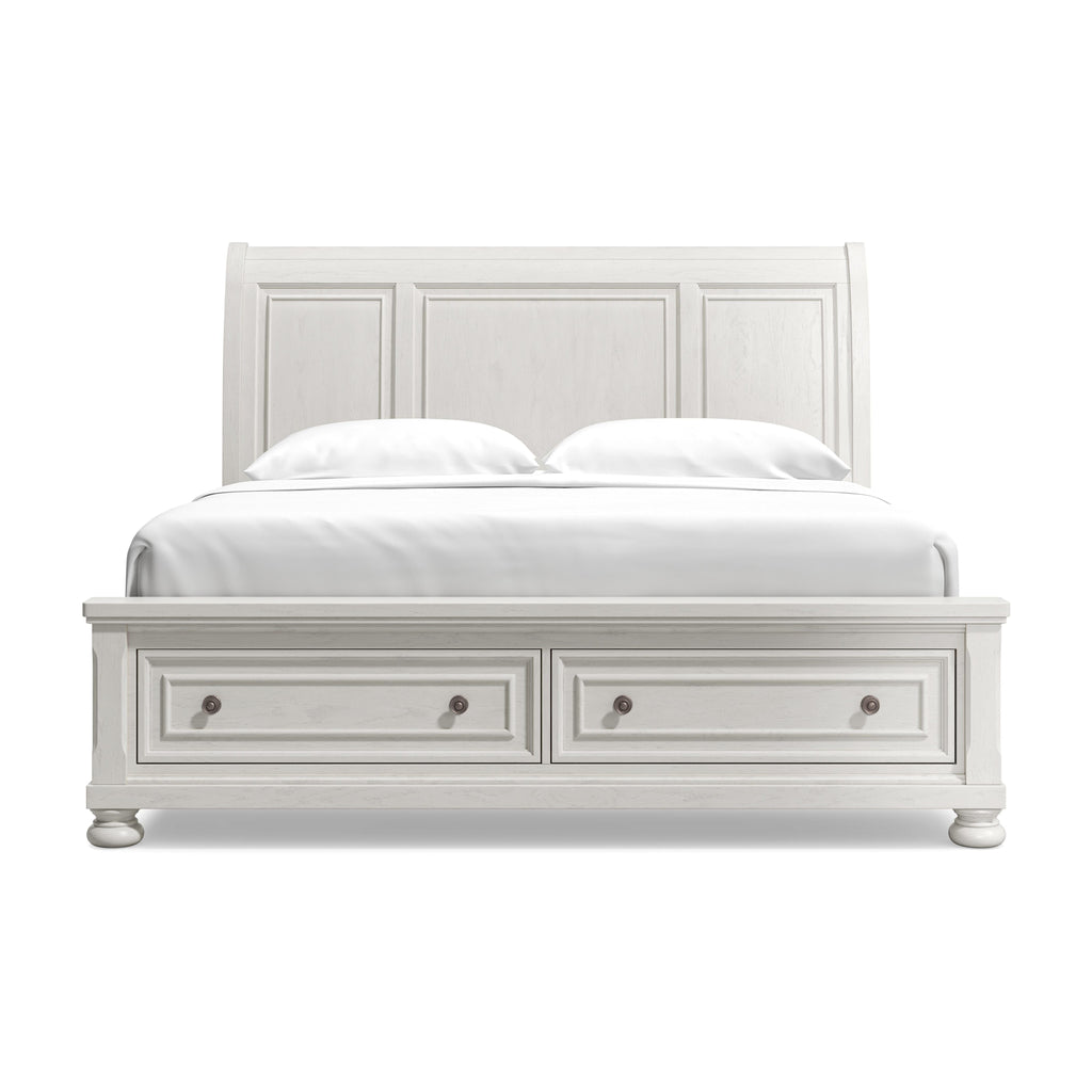 Robbinsdale King Sleigh Bed with 2 Storage Drawers — detail 2