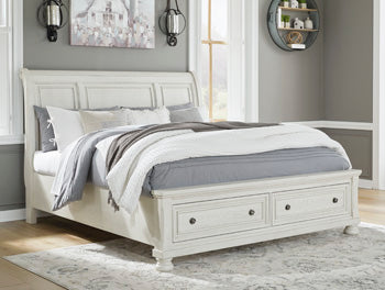 Robbinsdale California King Sleigh Bed with Storage - image 1