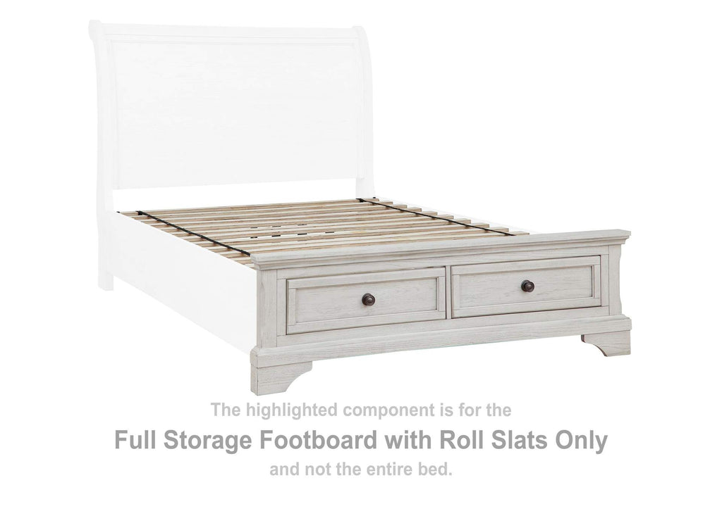 Robbinsdale Full Storage Bed and Nightstand