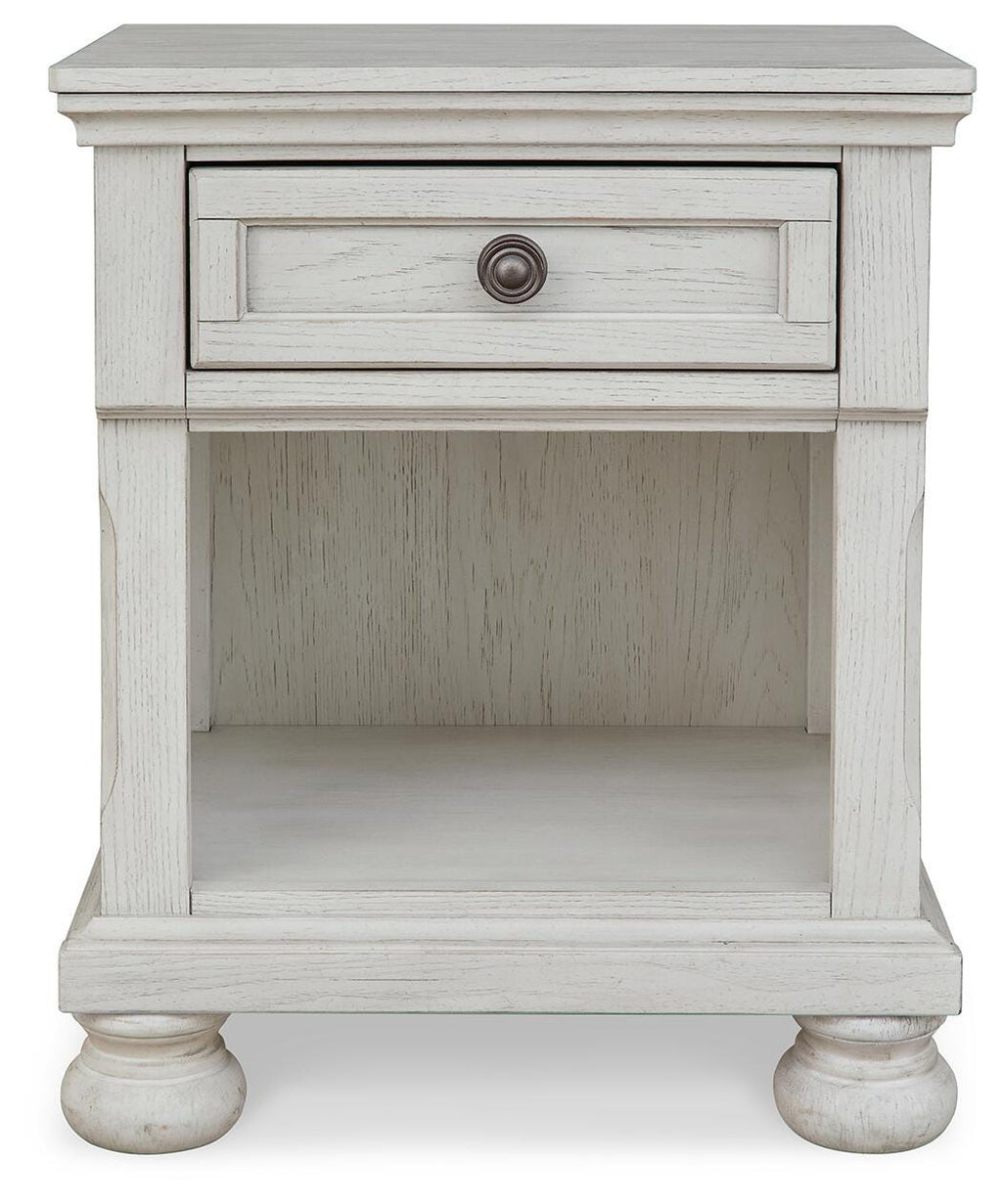 Robbinsdale Nightstand in Antique White, front view