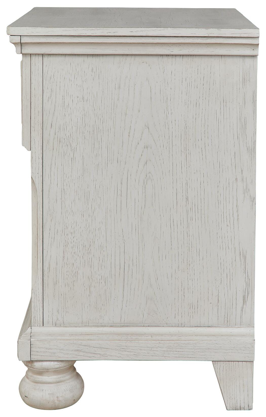 Robbinsdale Nightstand in Antique White, side view